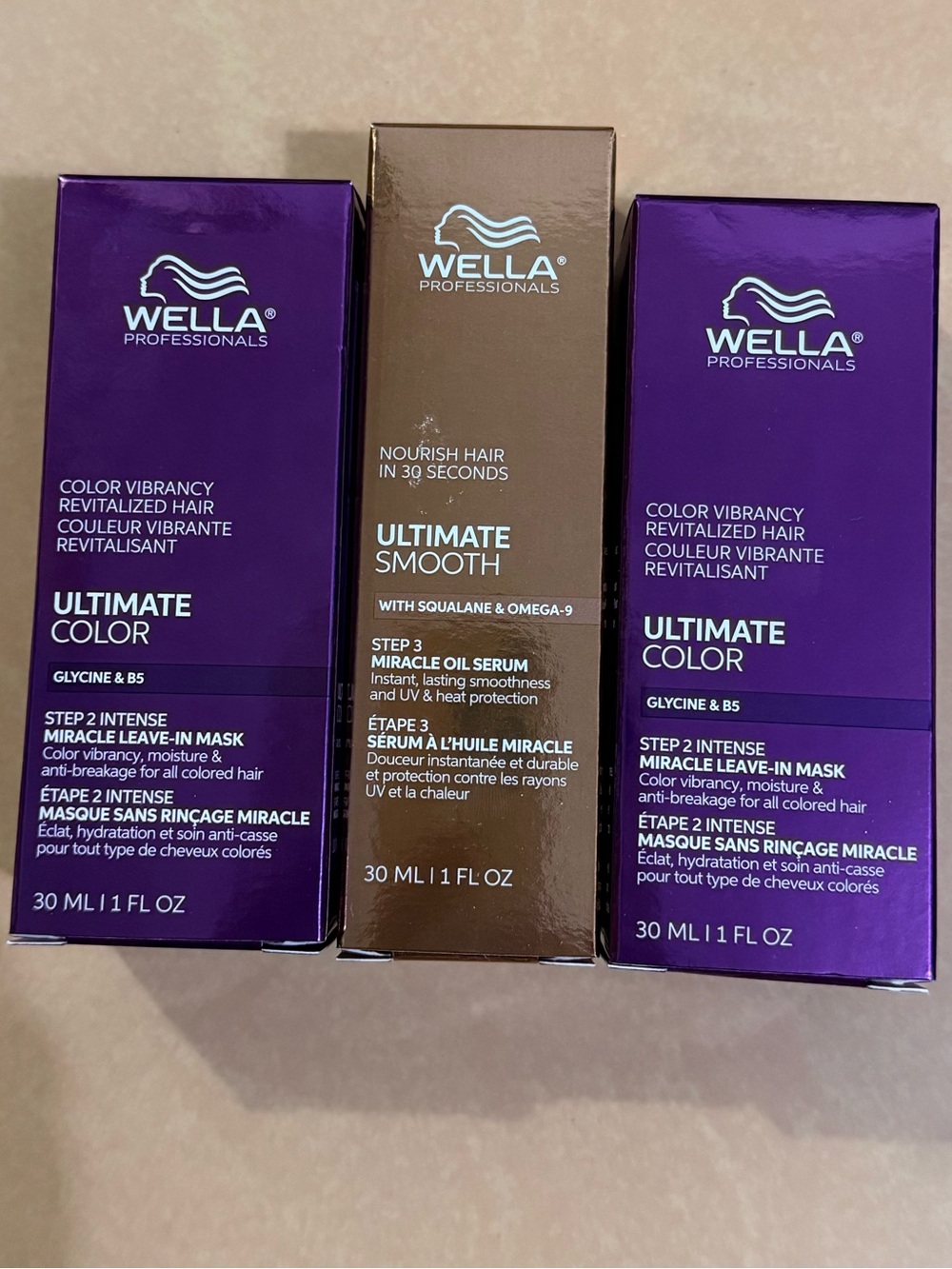 Wella Ultimate Color Leave In Hair Mask, Wella Ultimate Smooth Miracle Oil Serum